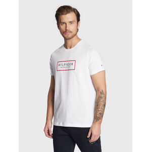Tommy Hilfiger pánské bílé tričko - XXL (YBR)